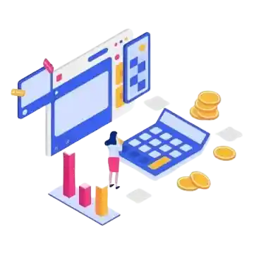 Cjenik izrade web stranica odnosno Infografika koja simbolizira cijenu, cjenik i uloženi novac za izradu web stranice